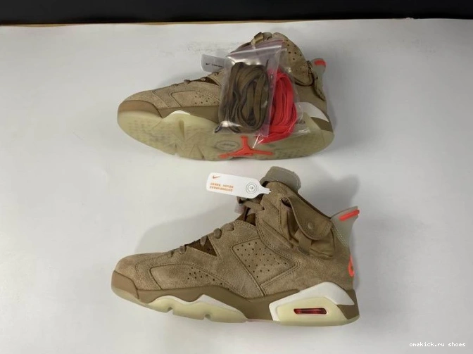 Rep DH0690-200 Retro Travis Khaki 6 Jordan Air British Scott 0629